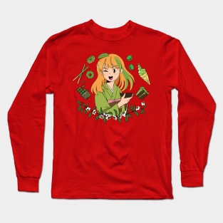 Matcha-chan Long Sleeve T-Shirt